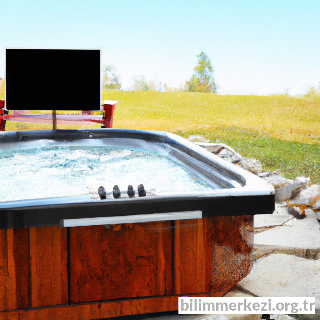 Hot tub with tv