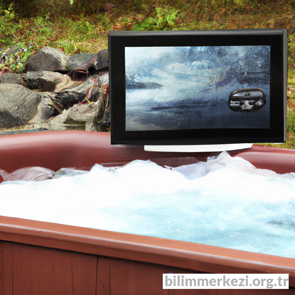 Hot tub with tv